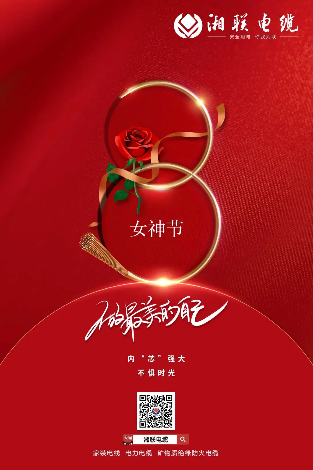 內“芯”與顏值并存 溫柔和力量同在 祝所有女神節(jié)日快樂 #安全用電你我湘聯 #湘聯38紅旗手